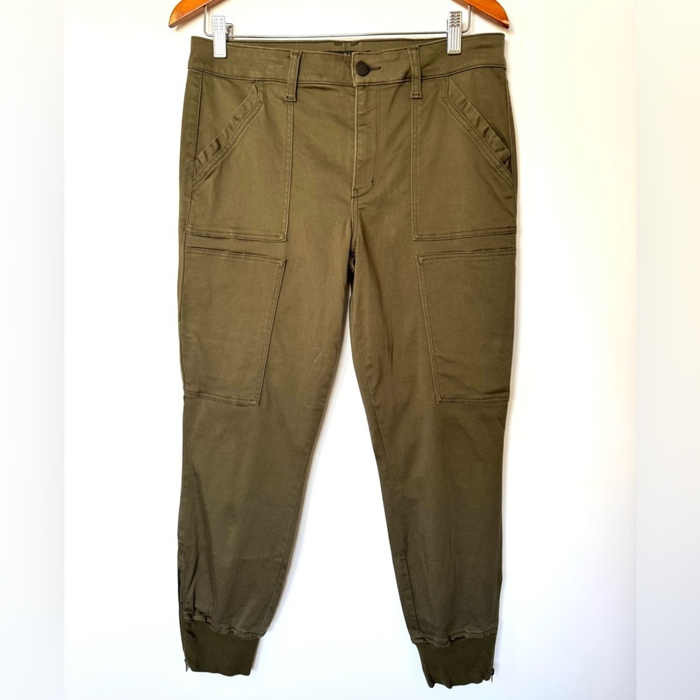 Level 99 Jolie Utility Jogger Pants in Olive Green 30 - Picture 2 of 9